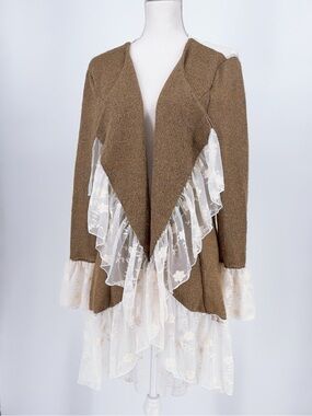 Indigo tread .co Boho Blazer with Ruffles size XL